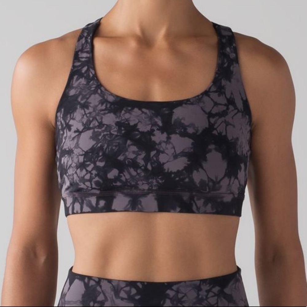lululemon tie dye shibori energy bra
